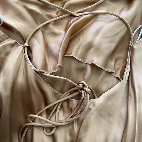 GOLD Diamante Wilfred by Aritzia Dress - Picture 4 of 4